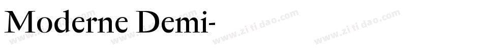 Moderne Demi字体转换